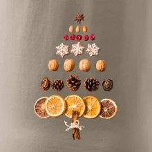 Vánoční stromeček ze sušených plodů