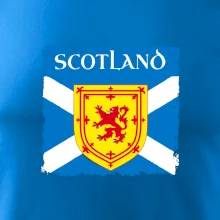 Skotská vlajka s erbem lva