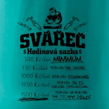 Svářeč - hodinová sazba