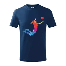 Volejbalista/Volejbalistka splash s míčem