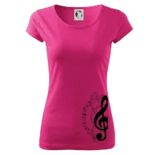 Houslový klíč a noty