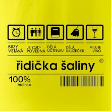 Čárový kód - řidička šaliny