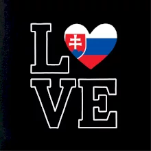 Love Slovenská vlajka