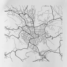 Mapy měst černobílé Jablonec nad Nisou