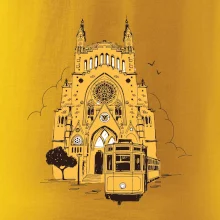 Mallorca - katedrála a tramvaj