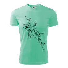 Lezecká stěna jedním tahem