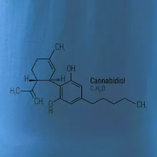 Molekulární struktura CBD (Canabidiol)