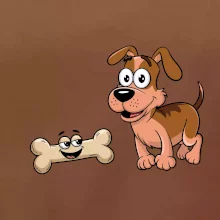 Parové triko - Pes a kost