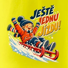 Rodinná vánoční trička - Ještě jednu jízdu dítě sáňkování