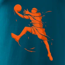 Basketball player splash