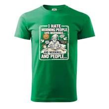 i hate morning people and mornings.... and people... - barevný obrázek