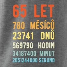 Narozeniny 65 přepočet času