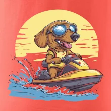 Jezevčík na vodním skútru