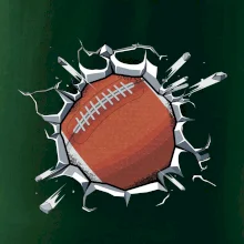 Americký fotbal míč v triku