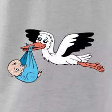 Čáp a miminko - kluk (Hana-creative)