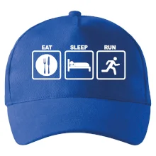 Eat sleep run čtverce