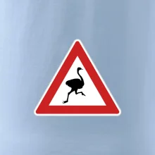 Dopravní značka - Pozor pštros