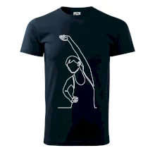 Protahující se žena jedním tahem