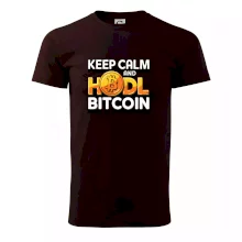 3D nápis Keep Calm and HODL Bitcoin