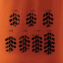 Pneumatiky - obtisk v závislosti na tlaku