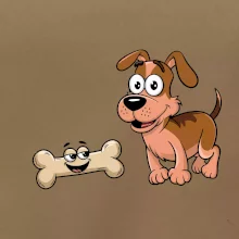 Parové triko - Pes a kost