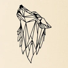 Geometrie - vlk - vyjící