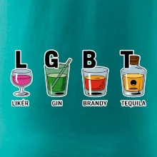LGBT -  Likér, Gin, Brandy, Tequila