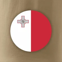 Vlajka Malta kulatá na prso