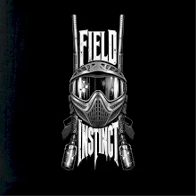 Černobílá maska field instinct paintball