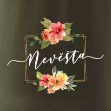 Nevěsta čtverec oranžový