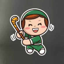 Ikona pozemní hokej kluk / holka