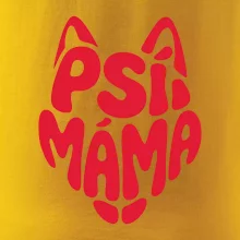 Psí máma nápis v hlavě