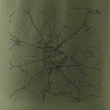 Černobílá mapa  Jindřichův Hradec (37701)