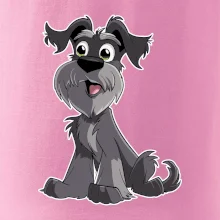 Knírač kreslený sedící