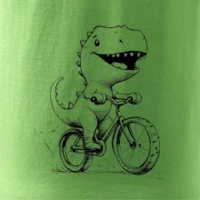 Roztomilý Dinosaurus na kole