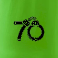 Narozeninové tričko pro policajta - pouta 70