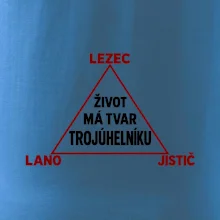 Lezec lano jistič životní trojúhelník