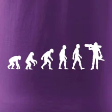 Evoluce dřevorubec - pila a kmen