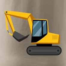 Bagr bez nápisu  z boku