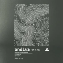 Sněžka - vrstevnice v obdélníku