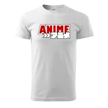 Anime nápis červený