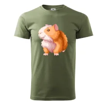 Morče - kreslené, bílo oranžové