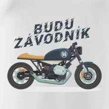 Budu závodník  modrý cafe racer