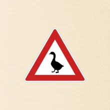 Dopravní značka - Pozor husa