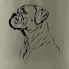 Boxer černá kresba