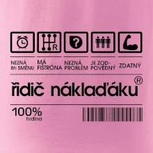 Čárový kód řidič náklaďáku