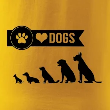 I love dogs - tlapka