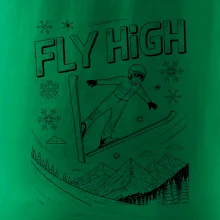 Černobílý skokan fly high