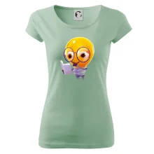 Žárovka přemýšlí nad knihou