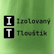 IT Nápis Izolovaný Tlouštík